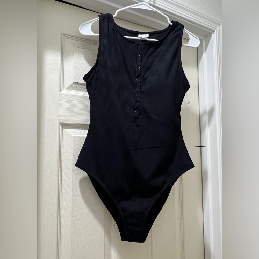 NEW Andie The Malibu One Piece Swimsuit in Black Sz Large - Picture 4 of 6